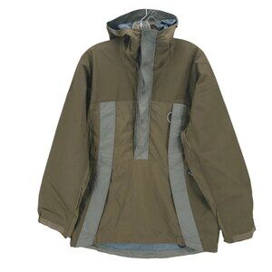 PATAGONIA Unisex Back Bowl Anorak VINTAGE 90s Jacket Green 1/4 Zip Snap SMALL